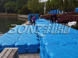 南京珍珠泉公園浮筒平臺